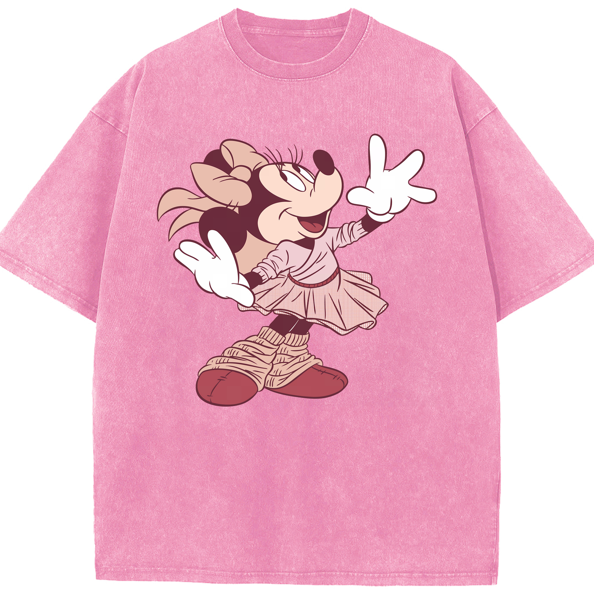 （画像用） ミッキーマウス Mickey Mouse 綿100% ヴィンテージ風 半袖Tシャツ（フロントプリント）